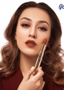 Son môi GOLD cao cấp chính hãng màu cam cháy