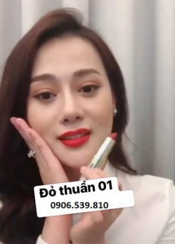 Son môi GOLD cao cấp chính hãng màu đỏ thuần
