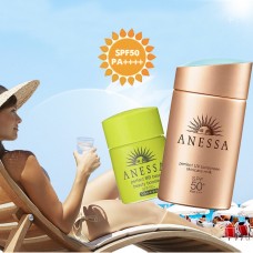 Bộ kem chống nắng Anessa Perfect UV Sunscreen Skincare Gold Milk