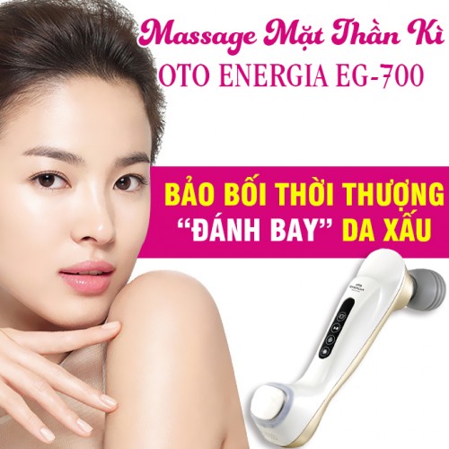 Máy massage mặt chống lão hóa nóng lạnh OTO Energia EG-700 (vàng GOLD)