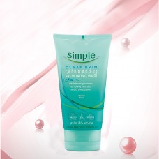 Sữa Rửa Mặt Simple Clear Skin Oil Balancing Exfoliating Wash